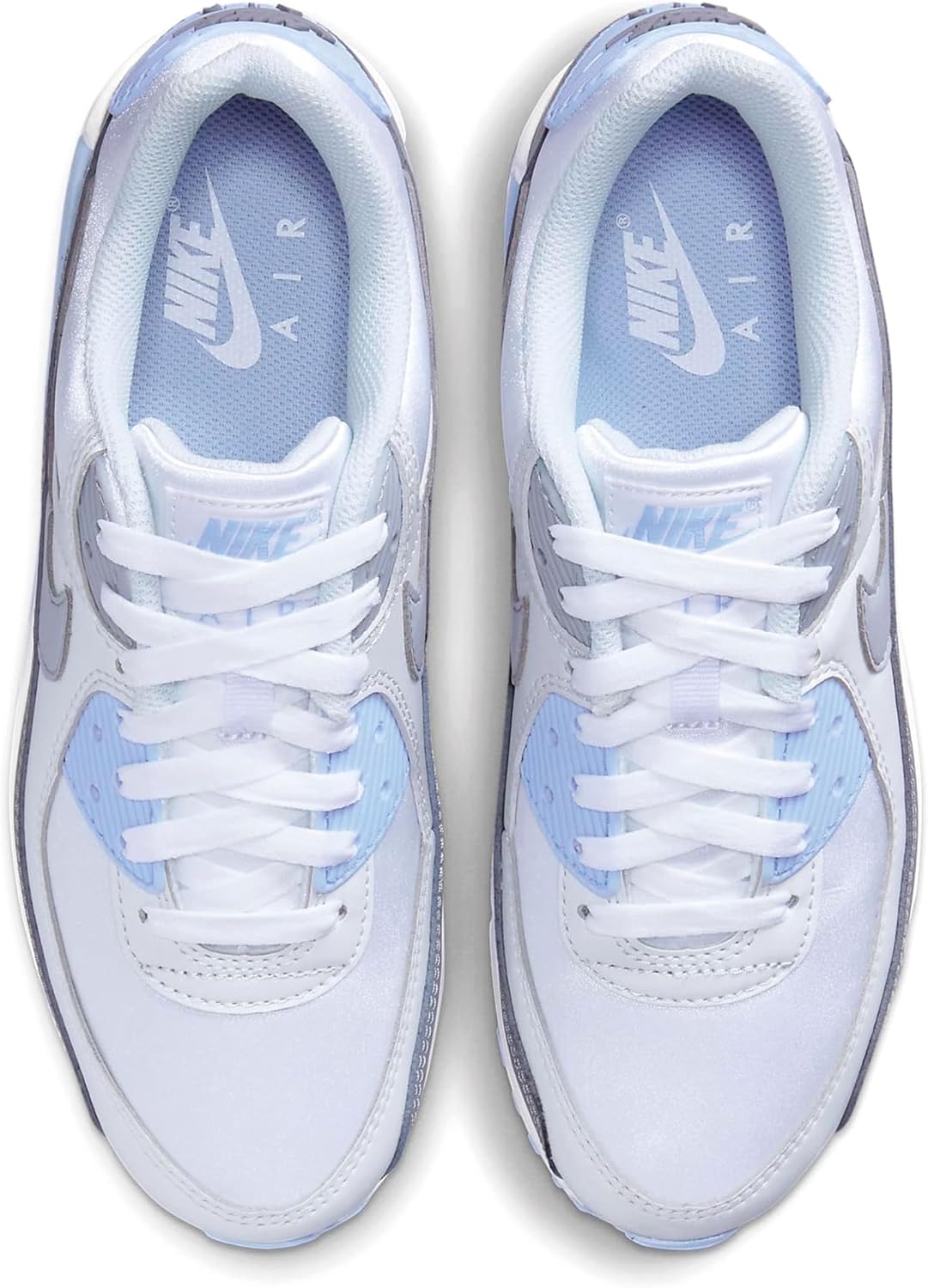 Air Max 90 Cobalt Bliss Womens Running Shoes (White/Blue)