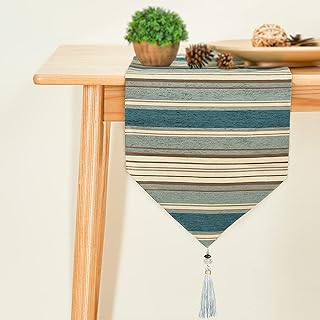 Sponsored Ad - Top Finel Table Runner 72 inches Long，Striped Boho Table Runner with Tassels，Table Runner Farmhouse Style f...