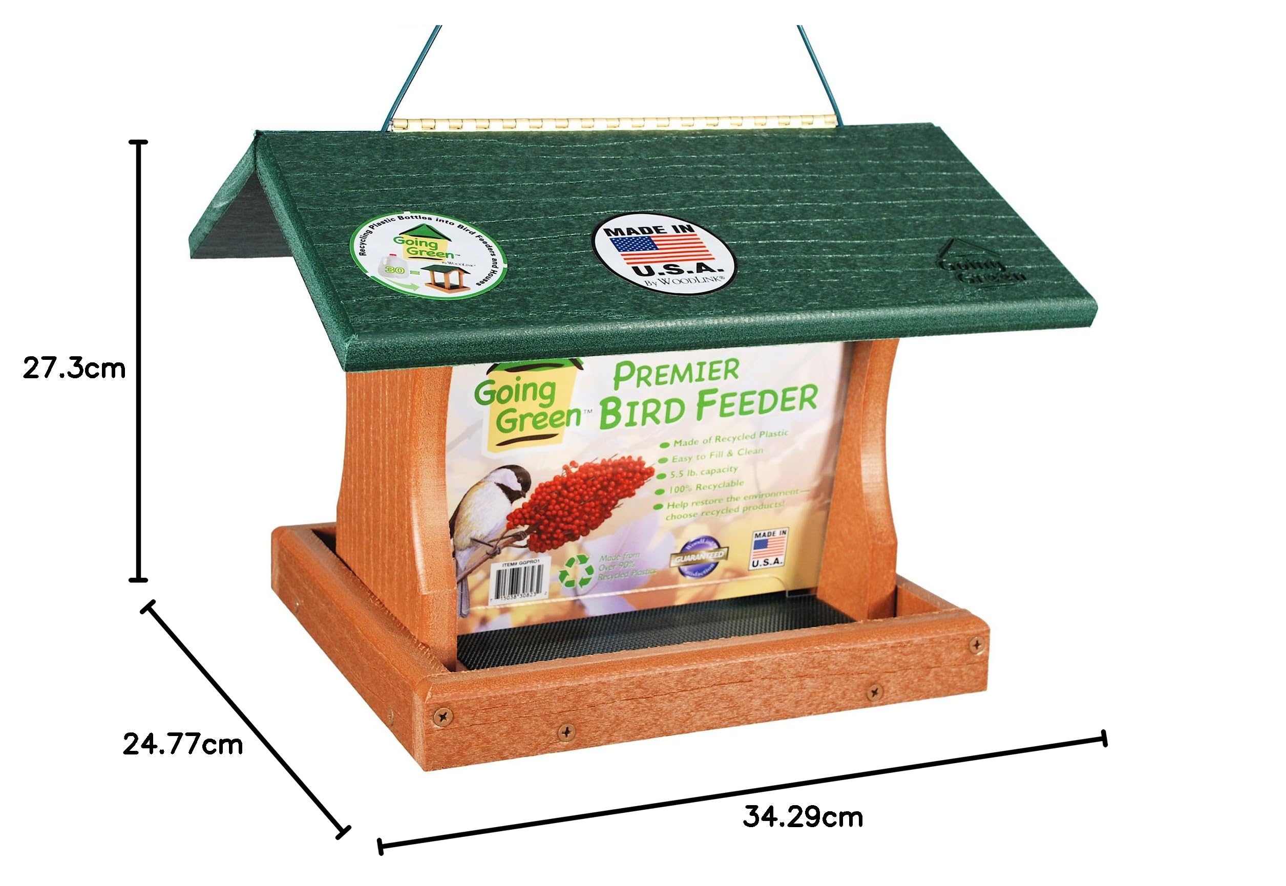 Woodlink Going Green GGPRO1 - Mangiatoia per uccelli, misura grande