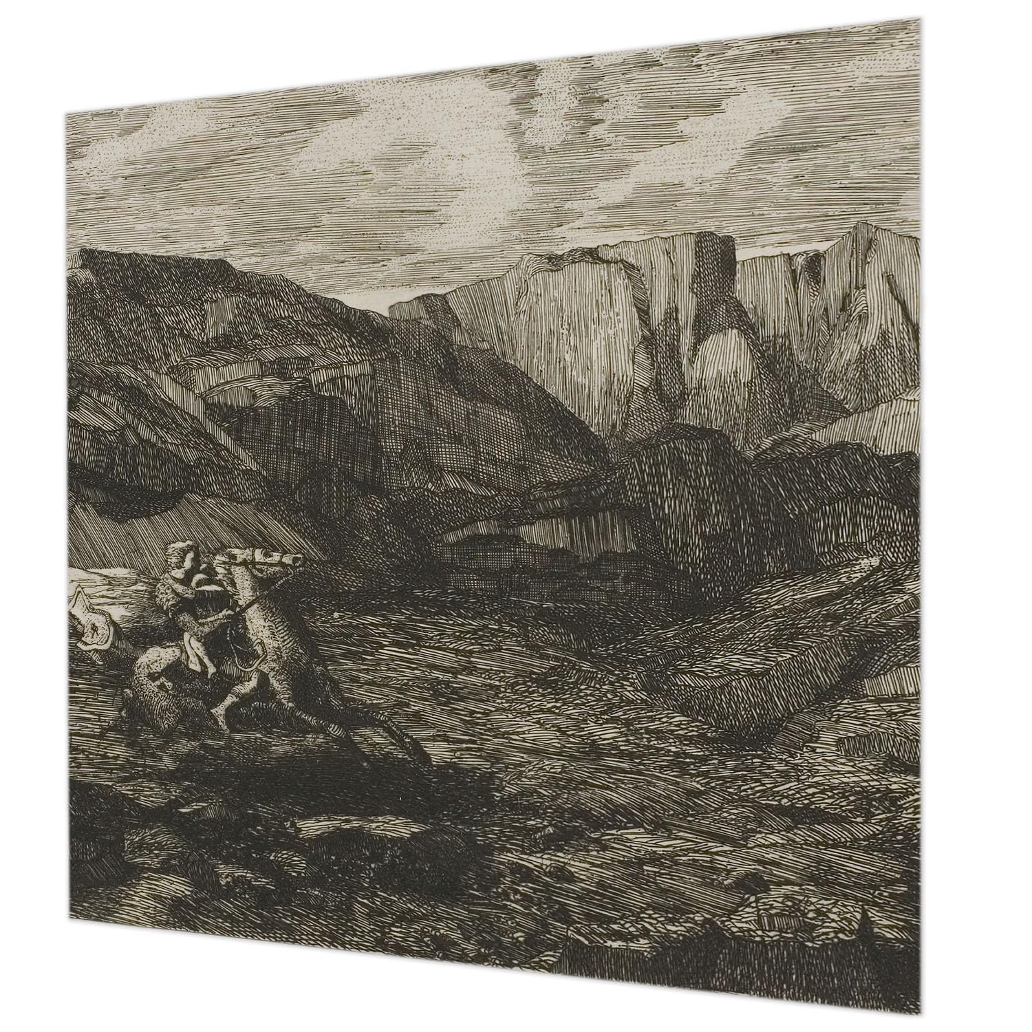 Papier peint facile à nettoyer voyage en montagne 250x250 anti-taches