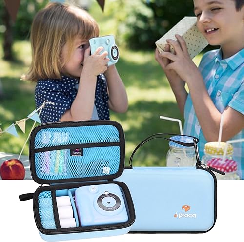 Miniatura 4 de Aproca Funda protectora de almacenamiento de viaje duro azul, para cámara de impresión instantánea ESOXOFFORE y accesorios