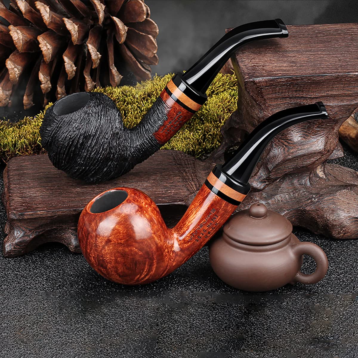 木製喫煙パイプ Amazon.co.jp: 喫煙パイプ 木製パイプ タバコパイプ 木製 湾曲