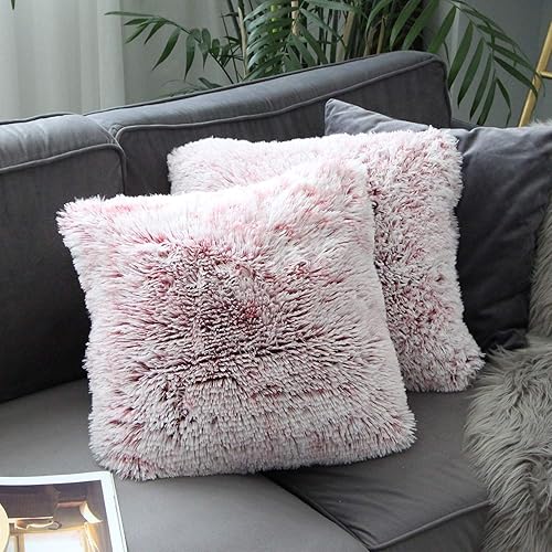 Uhomy Home Decorative Luxury Series Super Soft Style Kunstfell, Überwurf-Kissenb
