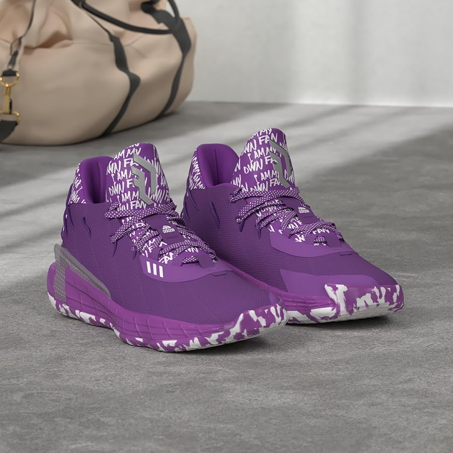 Amazon | Adidas Dame 7 Glorypurple/White Basketball Shoes