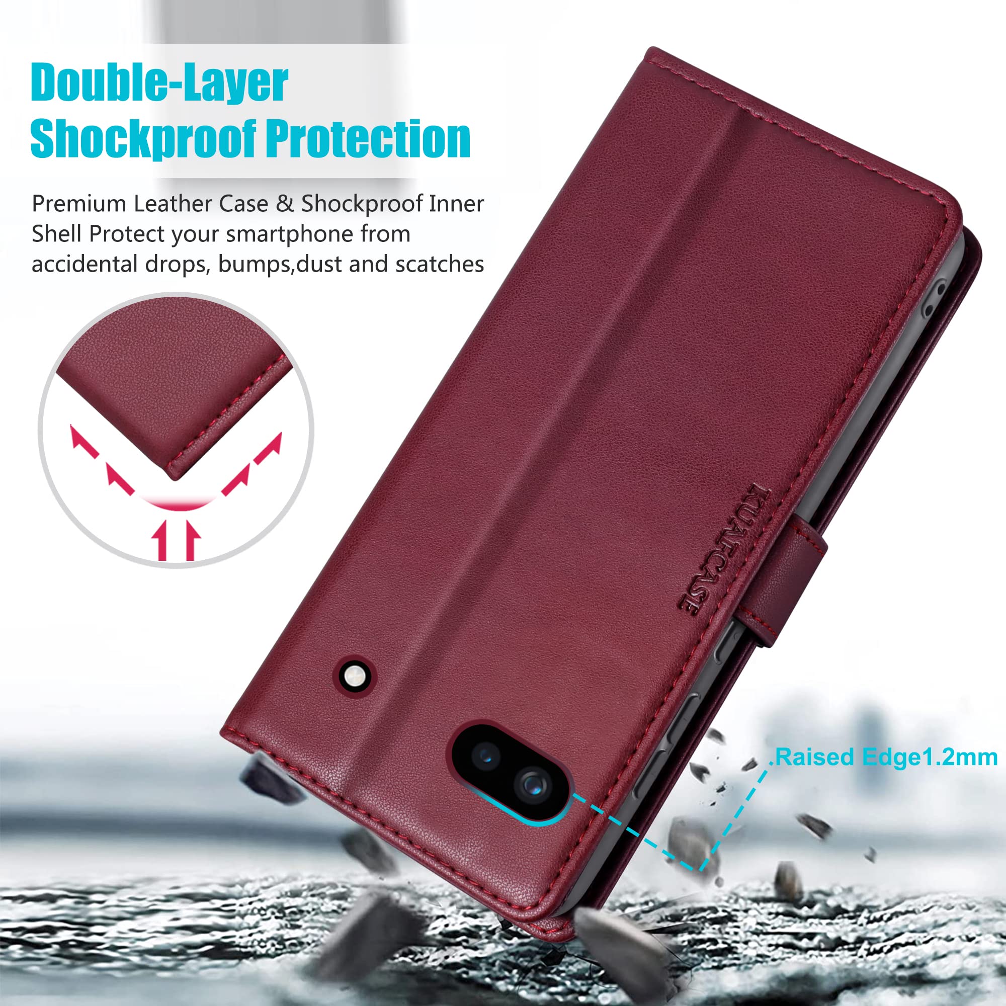 Kuafcase for Google Pixel 6a Case with 1 Screen Protector - Image 3