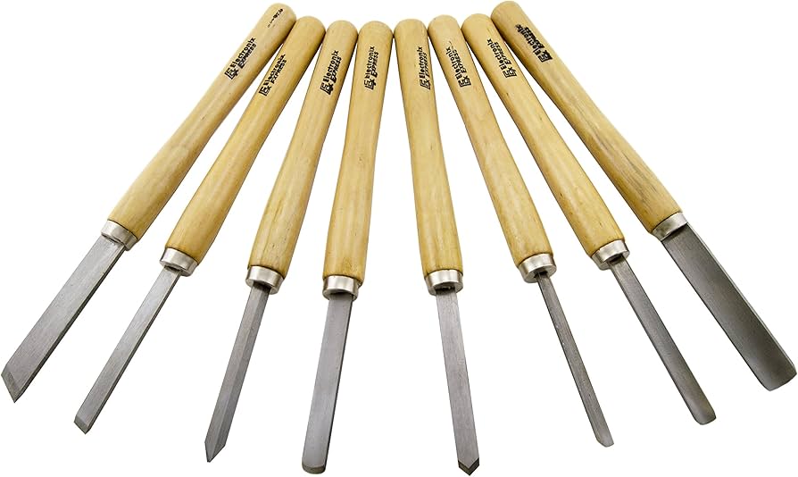 Science Purchase 8 Piece Wood Chisel Woodworking Lathe Hand Tool Set
