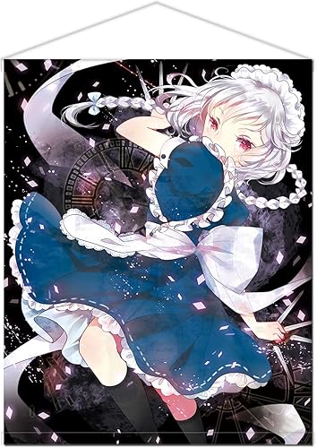 Amazon 萌神社 Domotolain 東方project 十六夜咲夜 超b2タペストリー 800x1000mm アニメ 萌えグッズ 通販