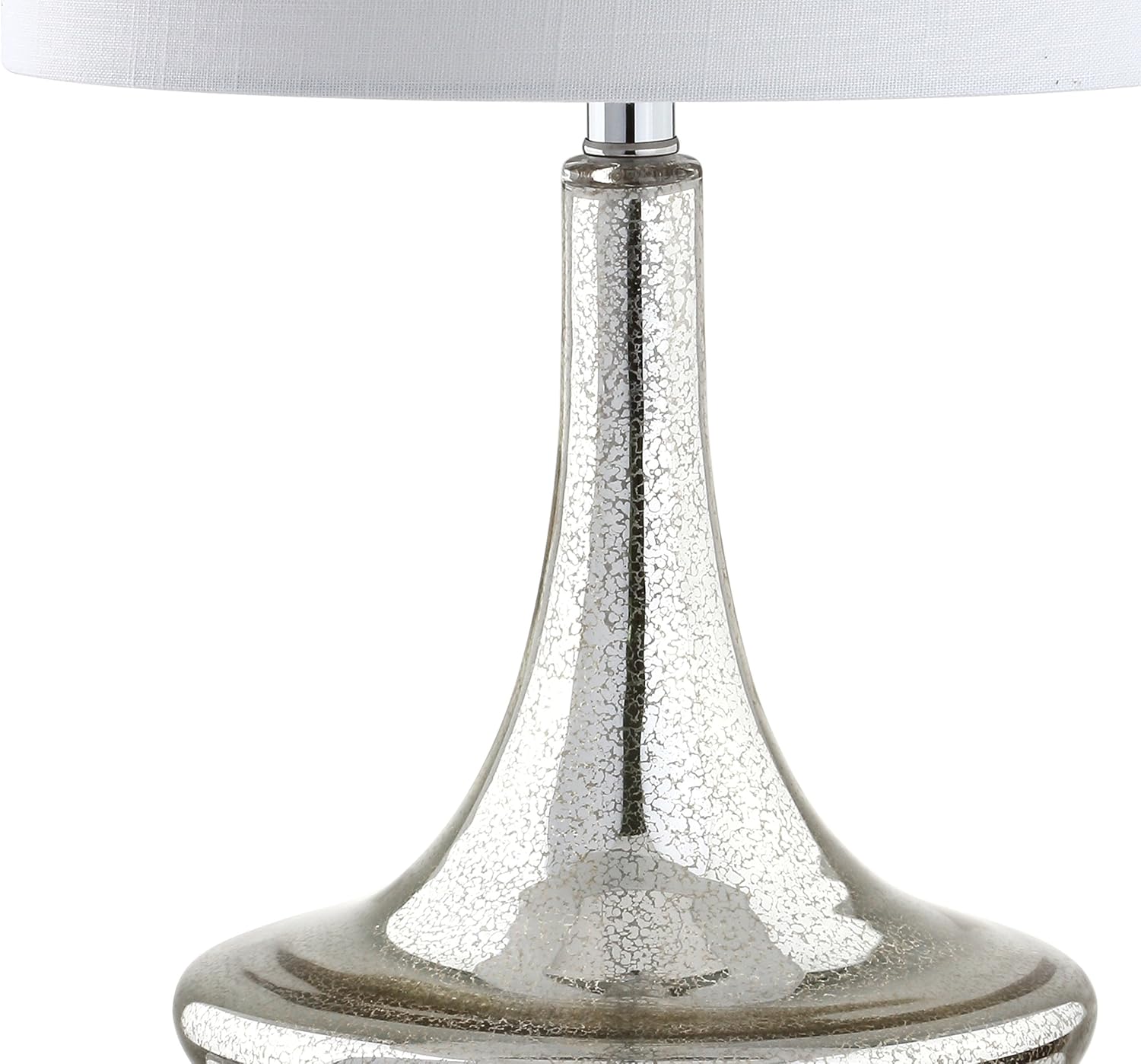 60% оƒƒ Dіѕсоunt JONATHAN Y JYL1081A-SET2 Cecile 25.5 Glass Teardrop LED Table Lamp Contemporary,Transitional for Bedroom, Living Room, Office, College Dorm, Coffee Table, Bookcase, MercurySilver/Chrome(Setof2)