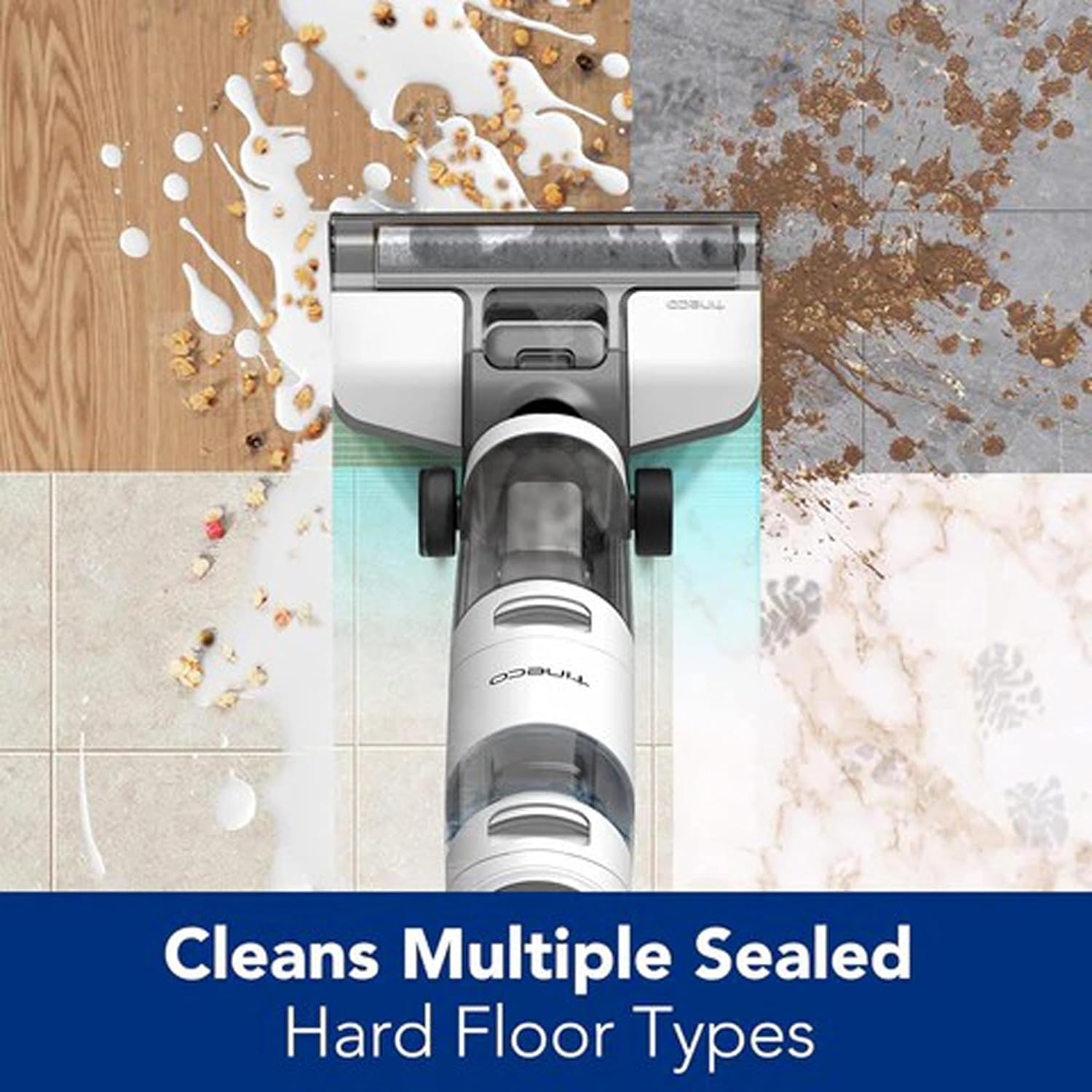 Tineco iFLOOR 3 Breeze cleaning various hard floor types