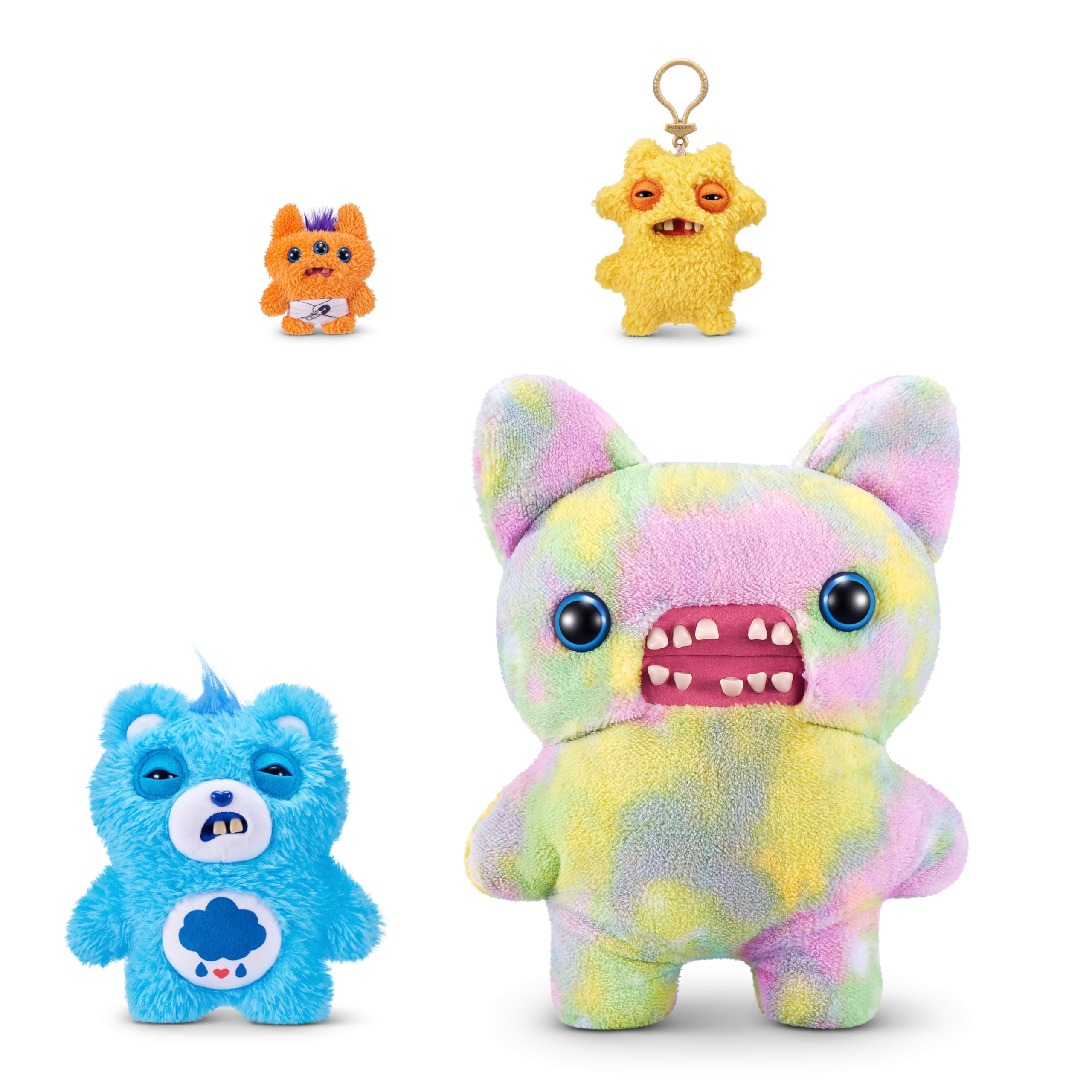 Fuggler Care Bears 9-inch Licensed (Grumpy Bear) by ZURU – Peluche Funny Ugly Monster con denti quasi umani, peluche collezionabile per bambini, adolescenti, adulti e fan dei crossover