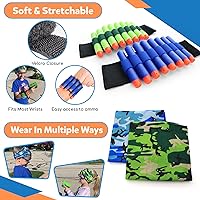 Vista 6 de Accesorios Wishery para suministros de fiesta Nerf, favores - 16 conjuntos. Paquete al por mayor para cumpleaños de Nerf, Guerra de 2 equipos