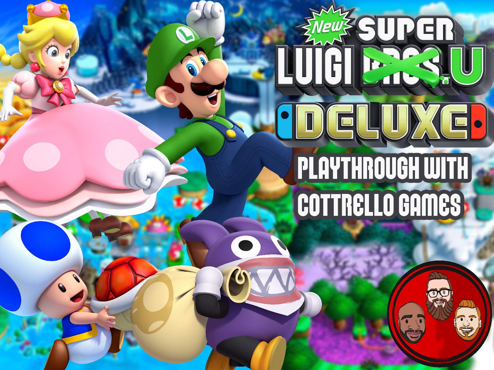New Super Luigi U Deluxe Multiplayer Playthrough with Cottrello Games