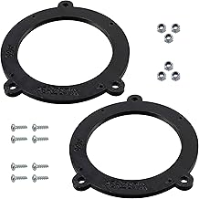 Aerzetix - Kit of 2 adapters / speaker stands Ø100mm | front doors | compatible with BMW E 60, 61, 70, 71, 81, 82, 83, 84, F 01, 02, 03, 04, 06, 10, 11, 12, 13