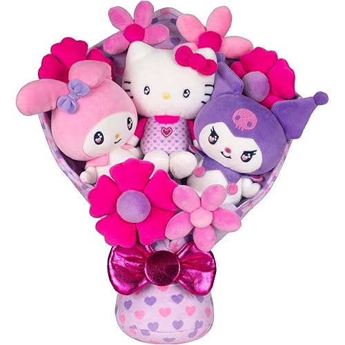 Jazwares Hello Kitty® and Friends - 12-inch Plush Bouquet - 9 Plush - Officially Licensed Sanrio® Product Ages 6+