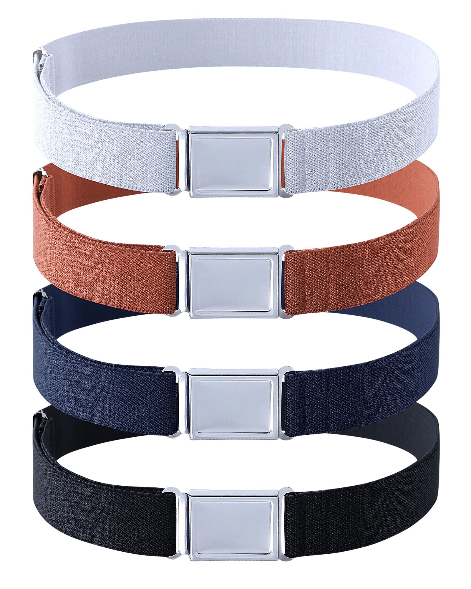 - Kids Boy Belt Magnetic Belts Adjustable Elastic Belt Magnetic Buckle for Boys Girls(4 PCS)
