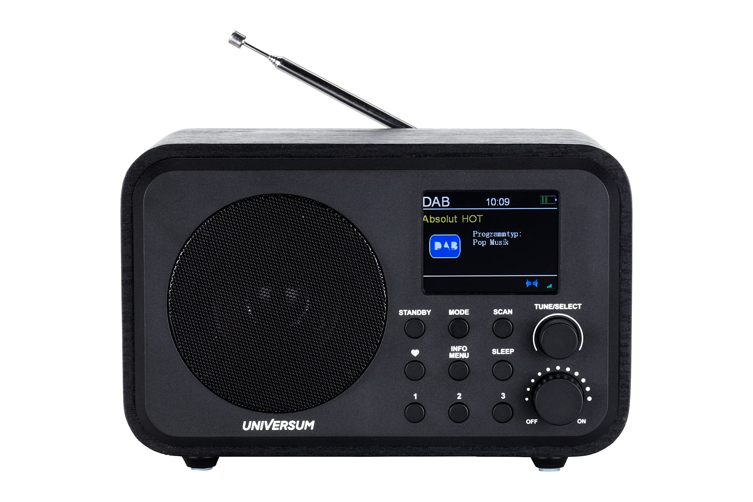 UNIVERSUM DAB Digitalradio, UKW Radio, mit Bluetooth, Kopfhörerausgang und Akku DR 300-20