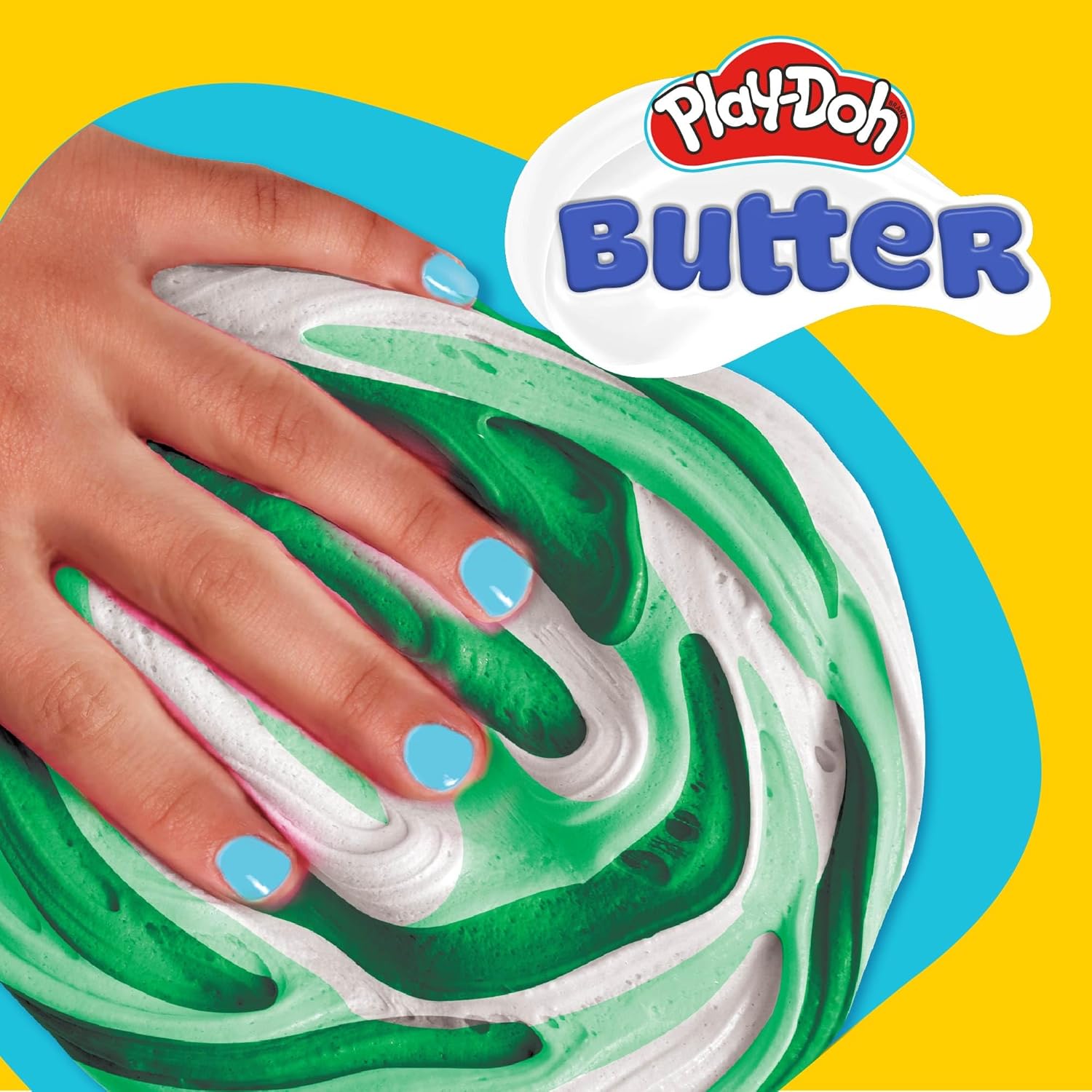 Play-Doh Scented Butter Slime for Kids, Green & White Mint Chocolate Chip Ice Cream Scent, Popular Toys, Gifts and Party Favors