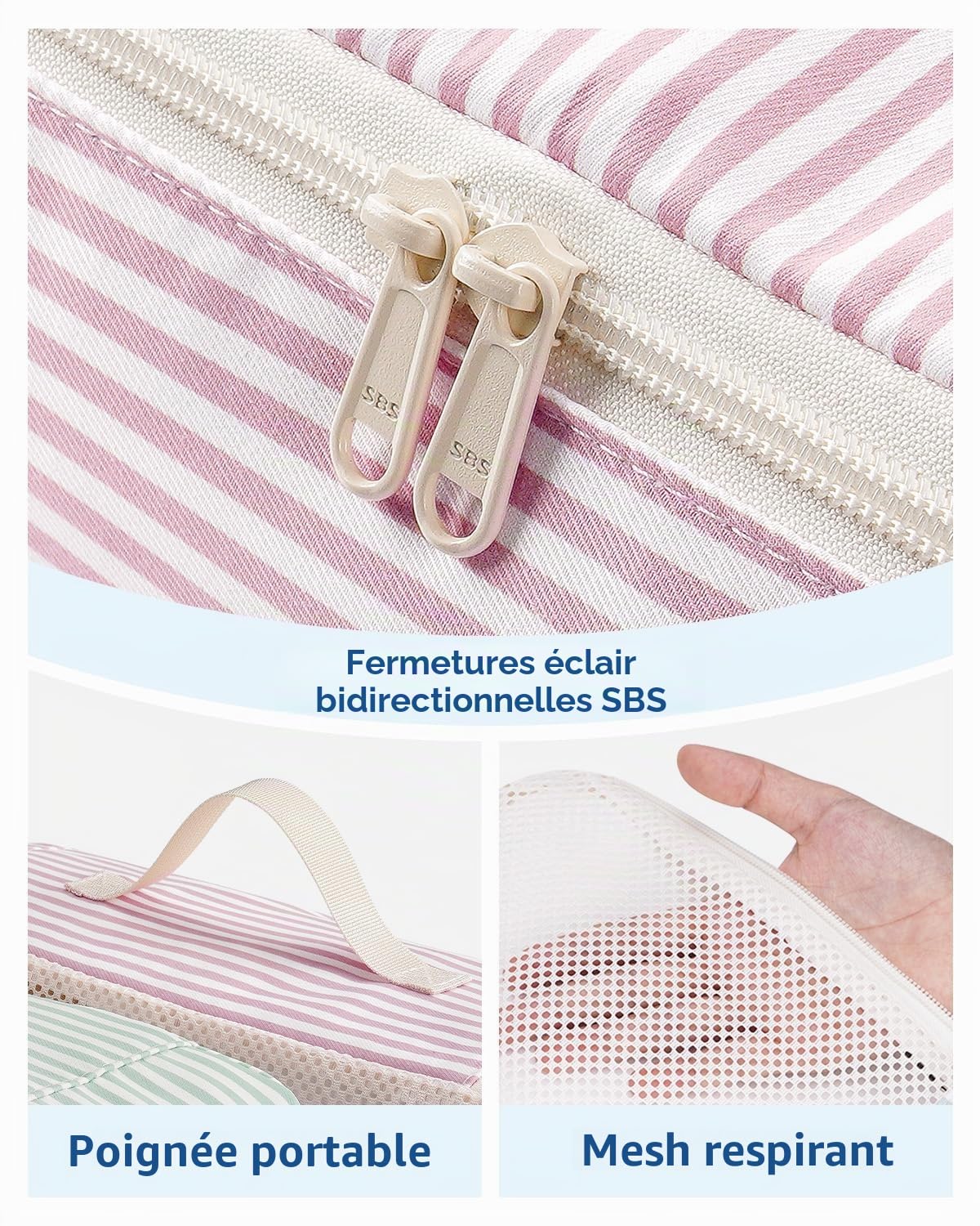Narwey Lot de 7 Organiseurs de Valise, Ensemble de Cubes de Rangement pour Sac à Dos et Sac de Voyage, Organiseur de Voyage, Sacs de Rangement pour Valise, Organiseur de Voyage, Essentiels de Voyage