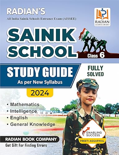 Sainik School Guide Book Class 6 for Entrance Exam 2024 English Medium (New Edition)
