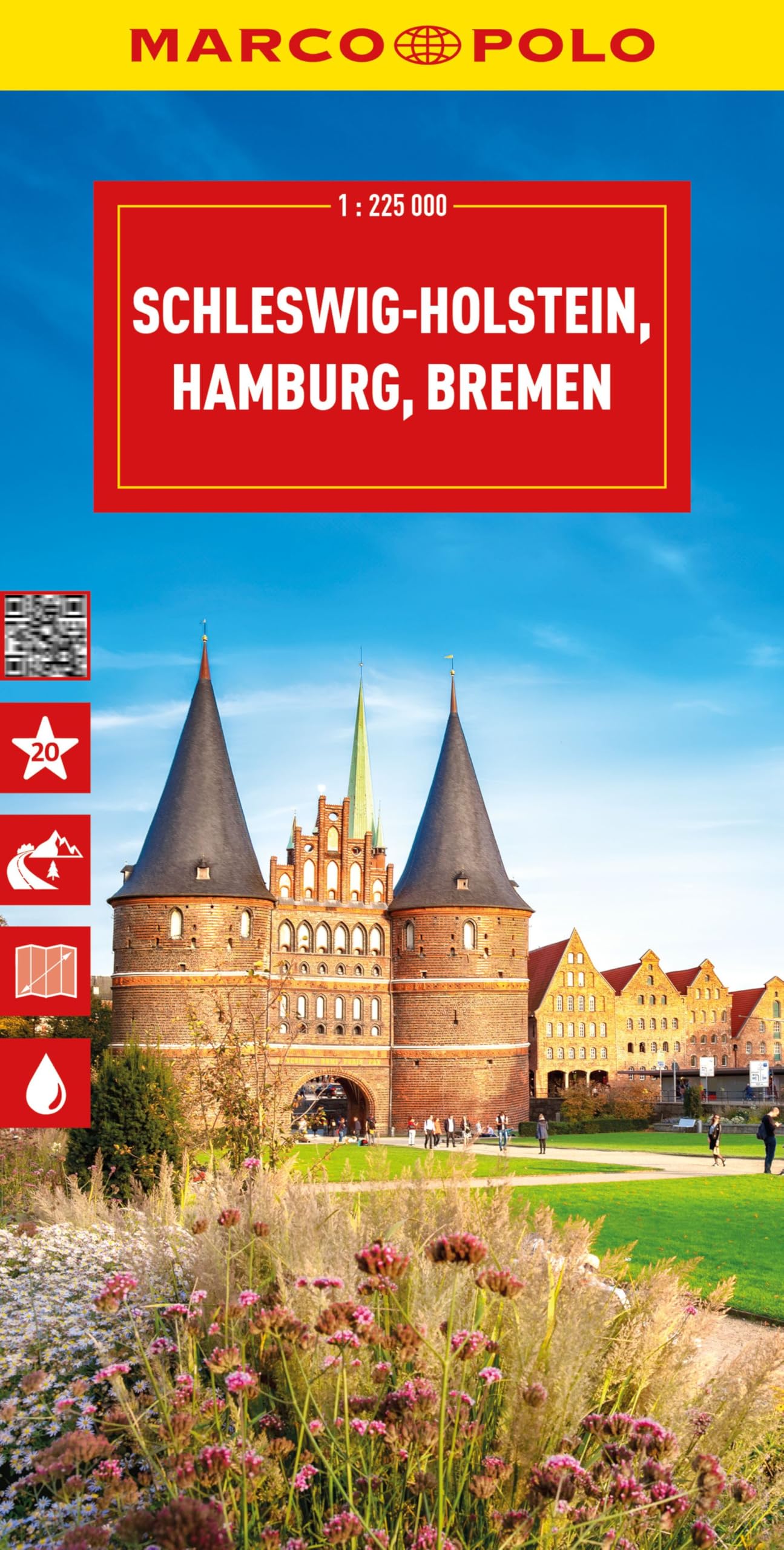 Marco Polo Sleeswijk-Holstein 1: wegenkaart schaal 1:225.000 (Marco Polo Wegenkaart)