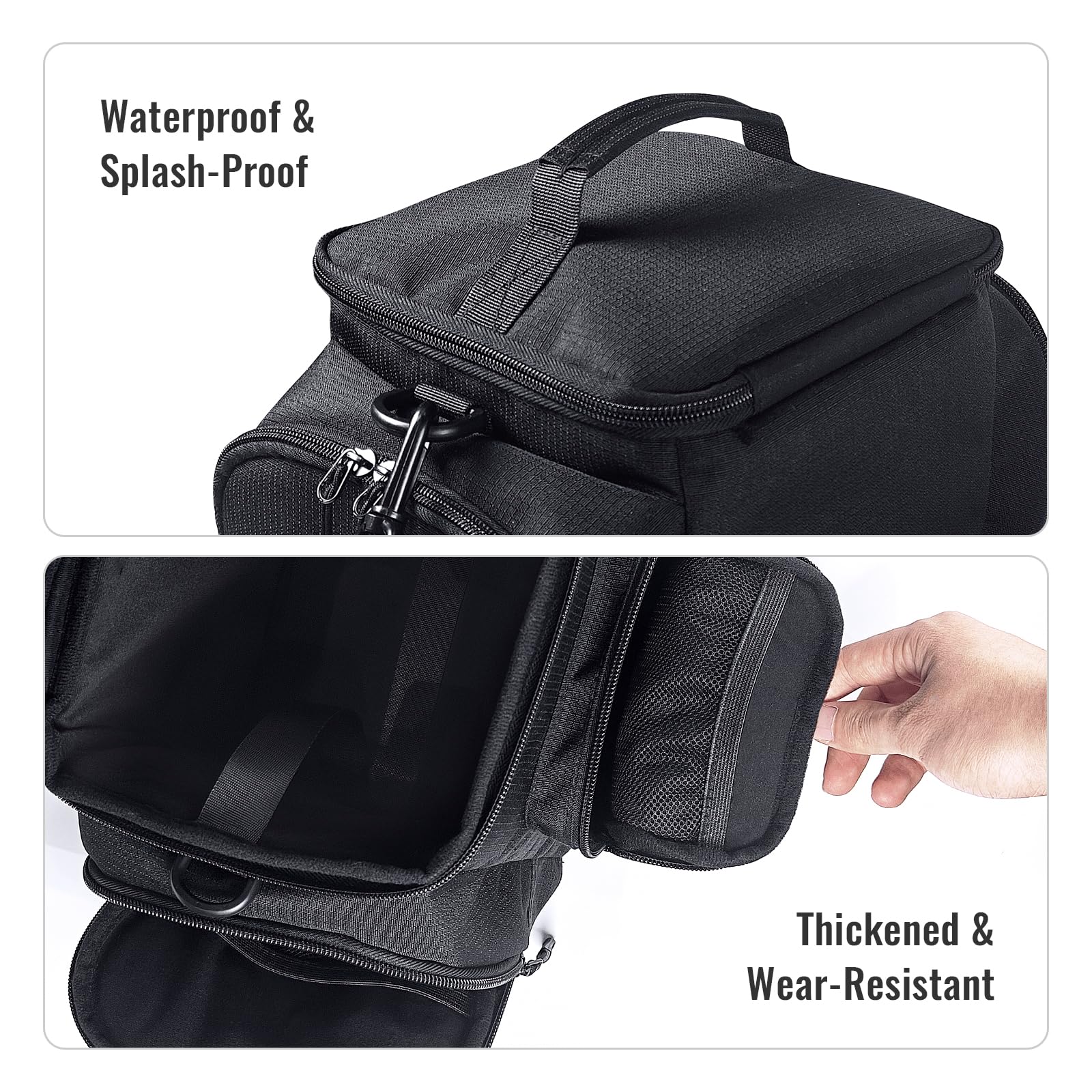 Custodia da viaggio compatibile con macchina a vapore e accessori, tasche multiple per controller, HDD portatile, cavi e altro, poliestere impermeabile con protezione imbottita