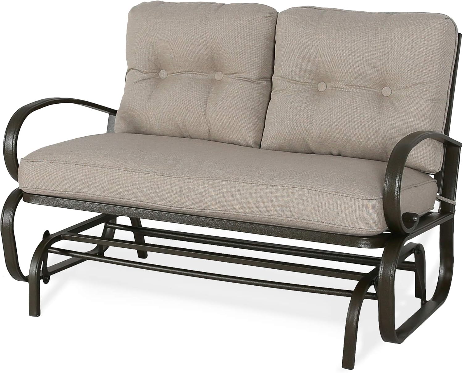 Amazoncom Iwicker Patio Glider Bench Swing Chair Outdoor Rocking Loveseat With Cushions Beige Patio Amazoncom Iwicker Patio Glider Bench Swing Chair Outdoor Rocking Loveseat With Cushions Beige Patio