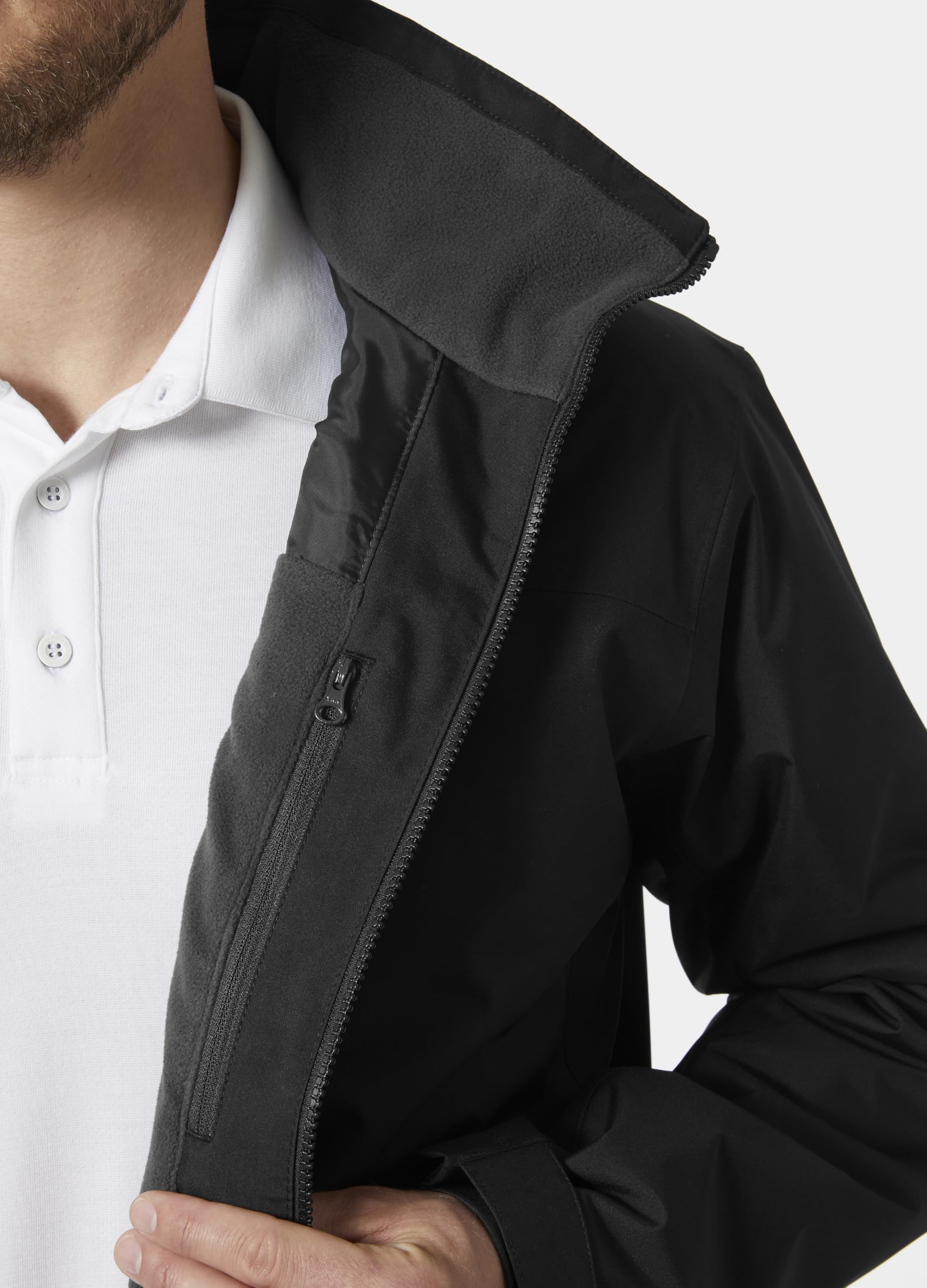Helly Hansen Męska kurtka Crew Midlayer 2Jacket, 990 czarny, M