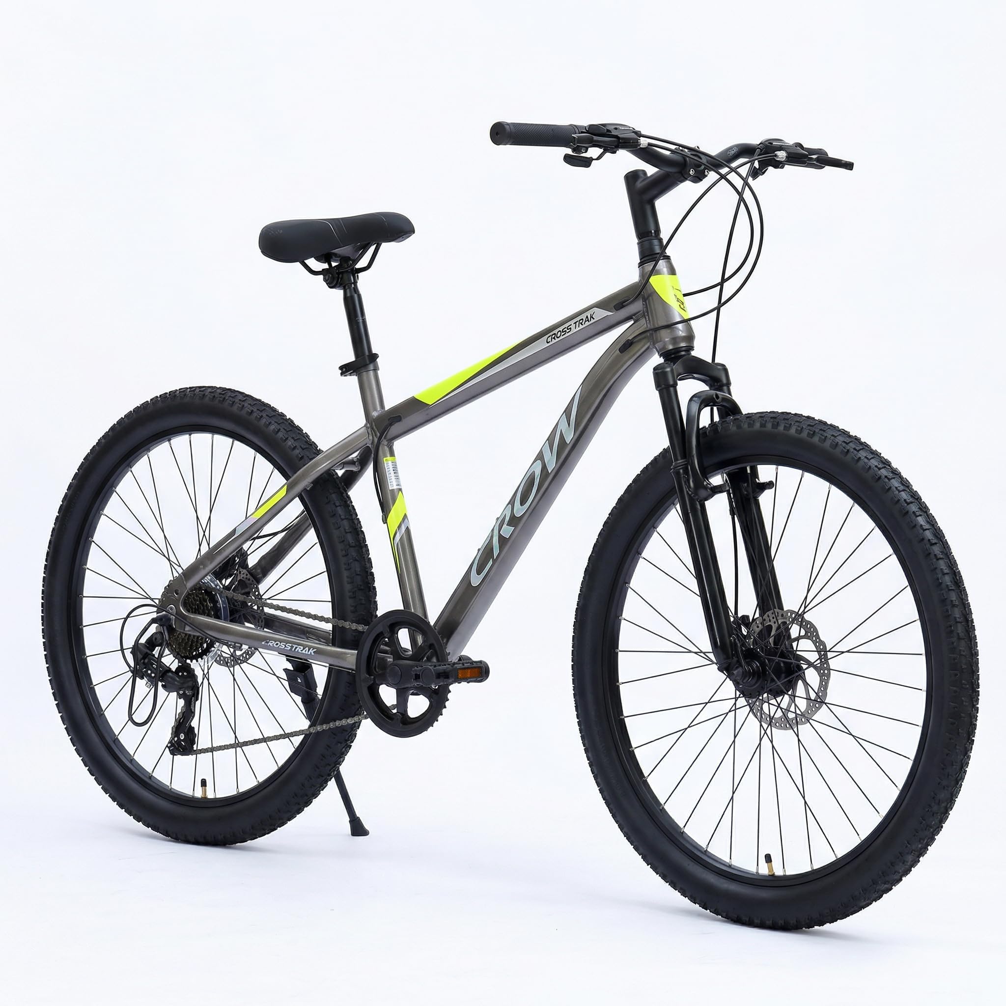 CROW - Cross TRAK Single Speed Cycle | 29T Cycle for Boys 12 to 15 Years | Bicycle for Men Adult | Mountain Bike with Front Suspension & Dual Disc Brakes| Unisex 29 INCH MTB |
