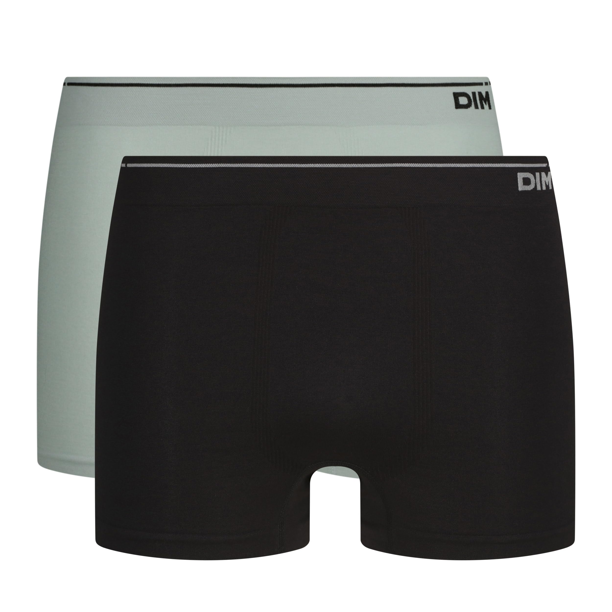 Dim Pack Of 2 Seamless Cotton Hipsters Men's Black + Grey Medium