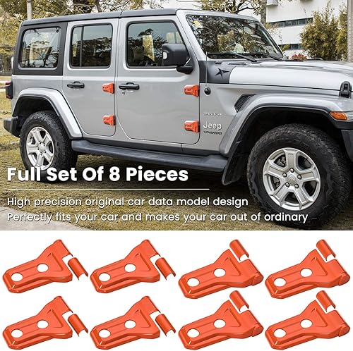 Miniatura 2 de Cubierta de bisagra de puerta, accesorios exteriores, decoración para Jeep Wrangler JL JLU Sport Sahara Freedom Rubicon Unlimited y Gladiator JT 2