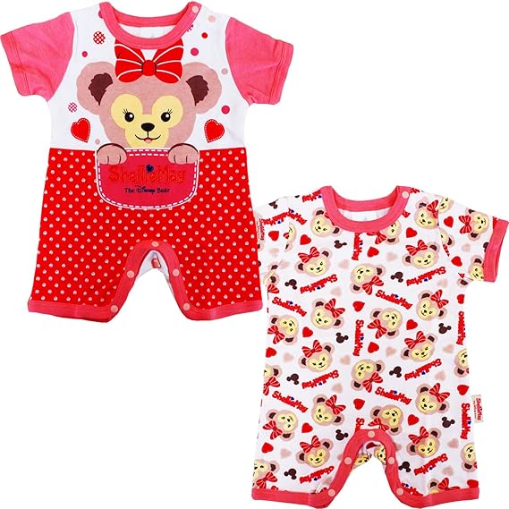 Amazon Co Jp ディズニー Disney シェリーメイ ロンパース 2枚セット ドット柄 香港 Hkdl 海外ディズニー限定 6 9 服 ファッション小物