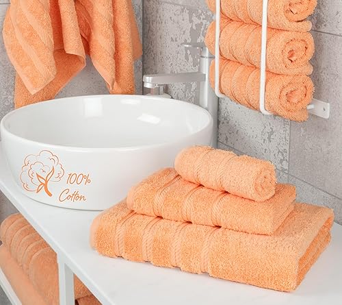 Miniatura 815 de American Soft Linen - Juego de 4 toallas de baño, 100% de algodón turco de 27 x 54 pulgadas, toallas de baño extragrandes, toallas para ducha