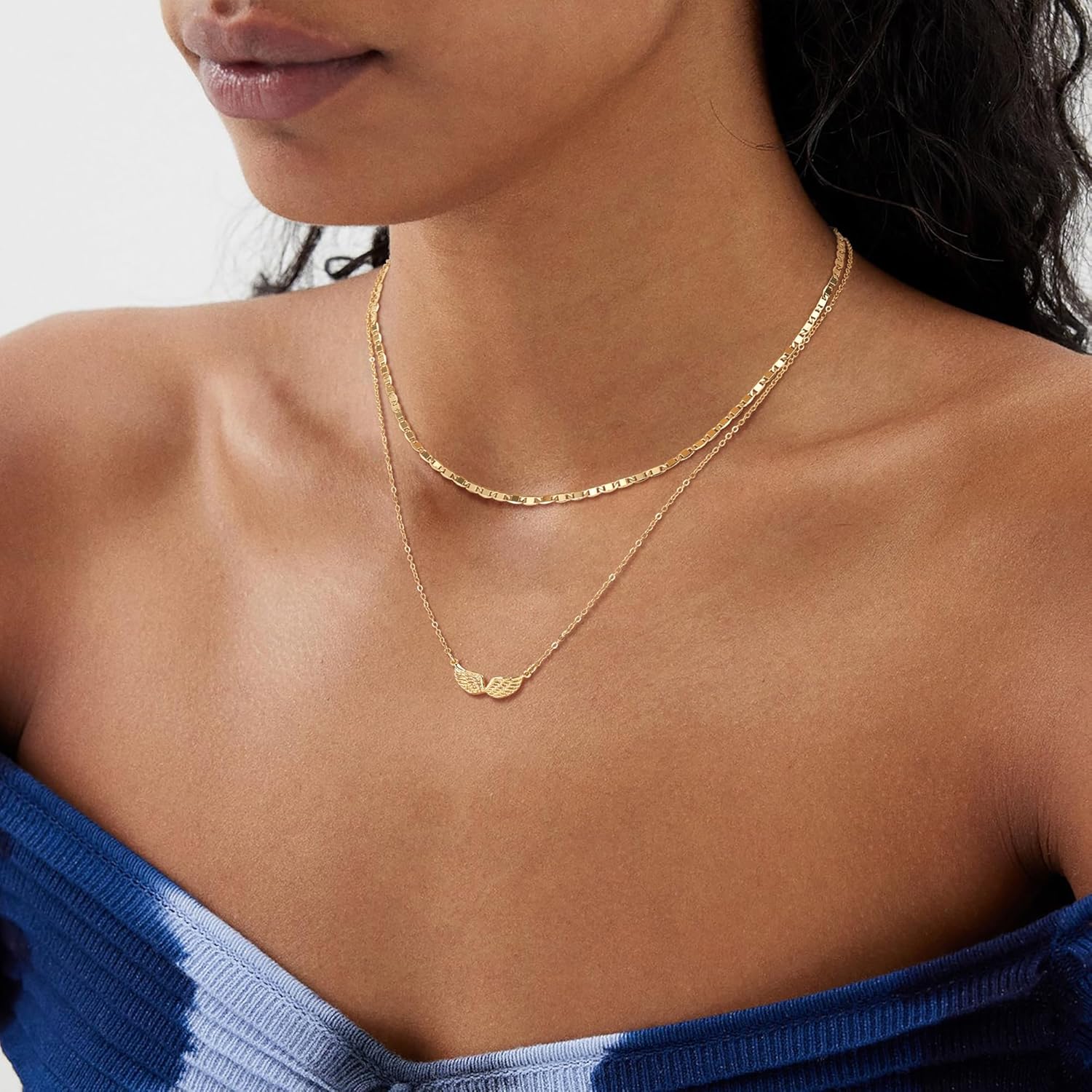 MEVECCO Dainty Gold Chain Choker Necklace 14K Gold Plated Handmade Boho Cute Tiny Beaded Link Choker Necklace Delicate Simple Minimalist Choker Necklace for Women - Image 5