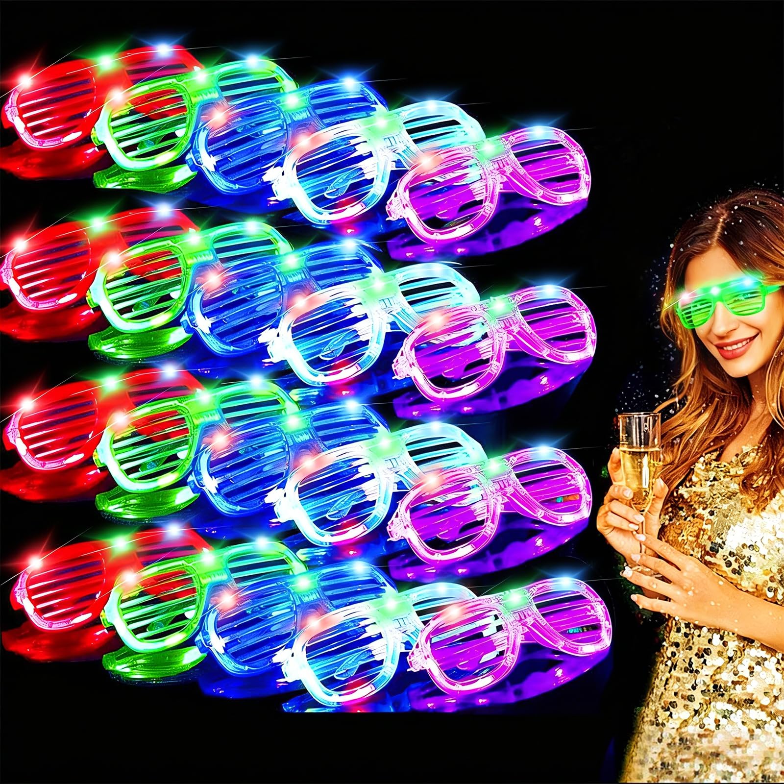Amazon.com: TURNMEON 20 Pack LED Glasses 4th of July Party Favors