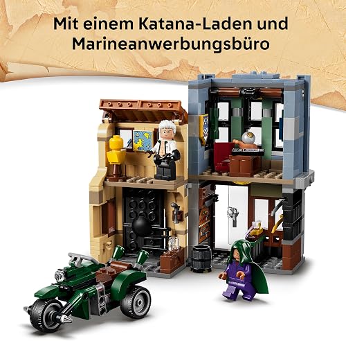 LEGO One Piece L’Affrontement avec Le Capitaine Smoker - Jouet Interactif - 4 Minifigurines Dont Monkey D. Luffy & Sanji - Décoration de Chambre d'enfant - Cadeau Garçon, Fille dès 9 Ans ou Fan 75642 - 4