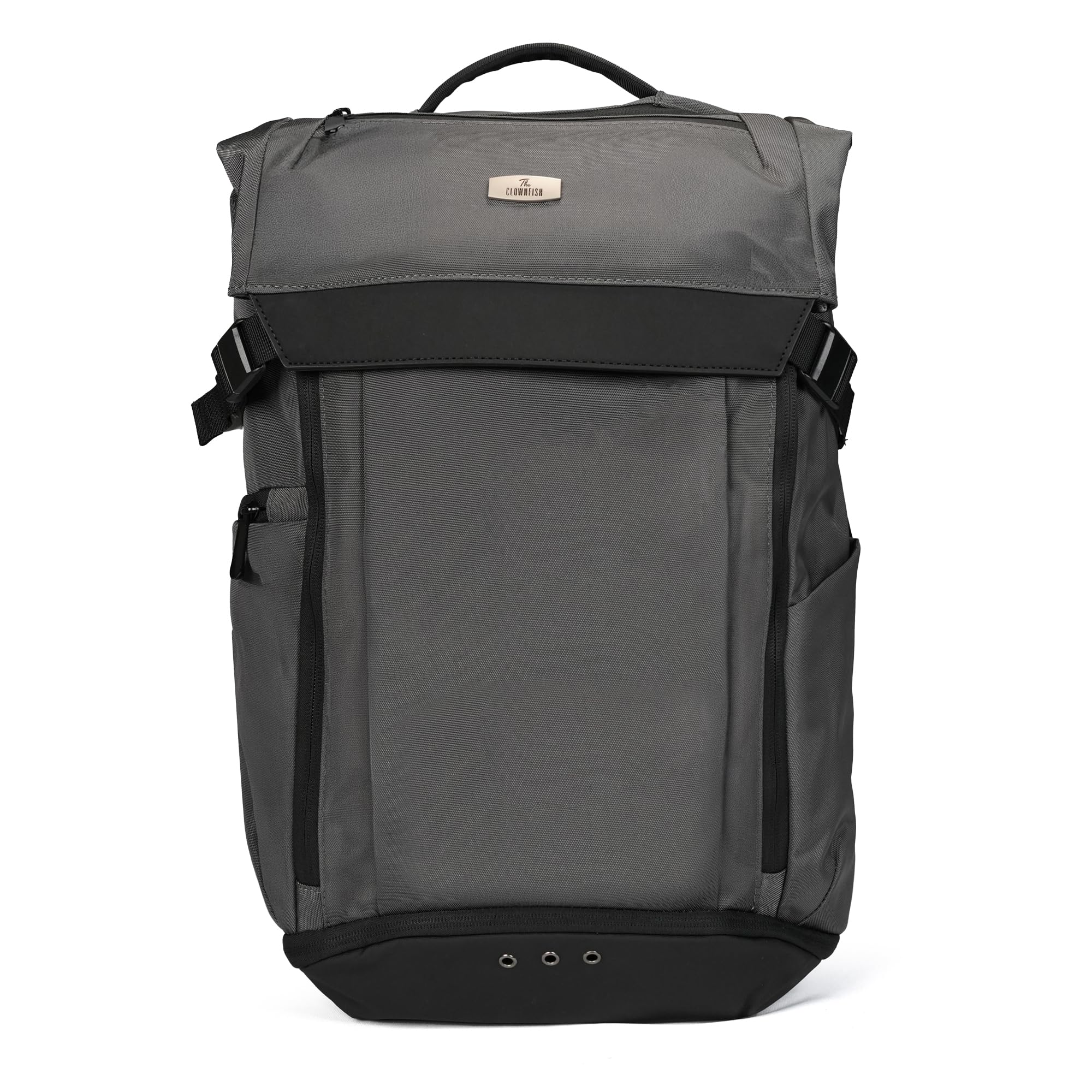 the clownfish Tango Series Backpack | Oxford Shell | Polyester Lining | Ideal for Travel & Trips Office Use | Includes Side Buckle with Magnet | Bag for Men/Women | Grey-picture-17