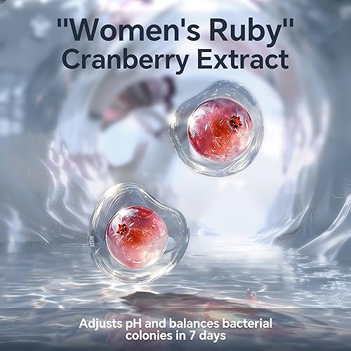 Miniatura 5 de KTT Probióticos vaginales, equilibrio de pH para mujeres, 100 mil millones de UFC probióticos para mujer para salud vaginal, urinario, control de