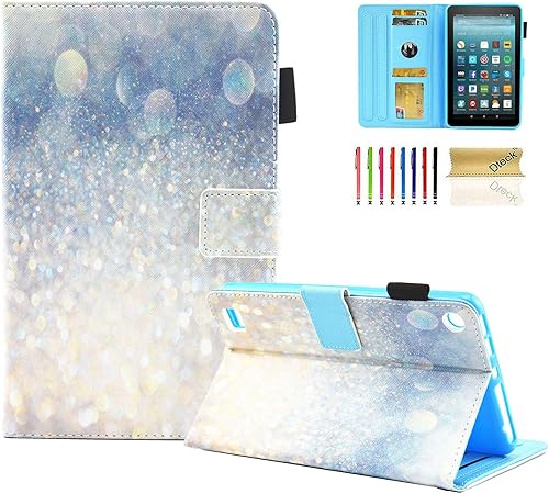 Miniatura 18 de Dteck - Funda para tablet Kindle Fire 7, funda protectora completa con función atril ajustable y función de encendido y apagado automático