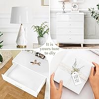 Vista 3 de TANONE Papel tapiz de contacto blanco brillante de 35.4 x 118 pulgadas, papel tapiz de vinilo autoadhesivo con purpurina iridiscente extraíble