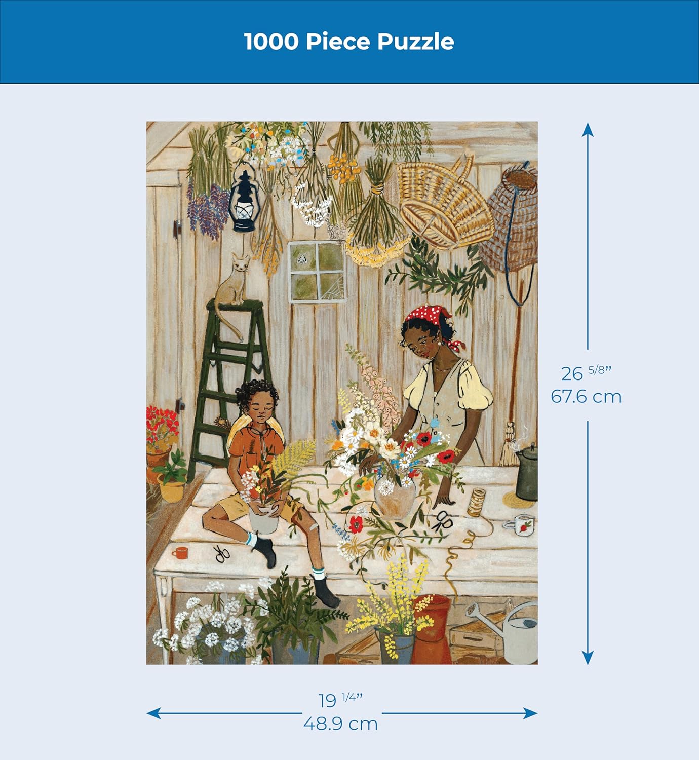 New York Puzzle Company - Loré Pemberton Florists - 1000 Piece Jigsaw Puzzle for Adults by Loré Pemberton