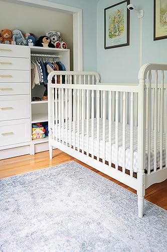 Miniatura 8 de Hauteloom Manhattan - Alfombra lavable a máquina para sala de estar, bohemio, vintage envejecida, diseño tradicional de medallón persa, apta para