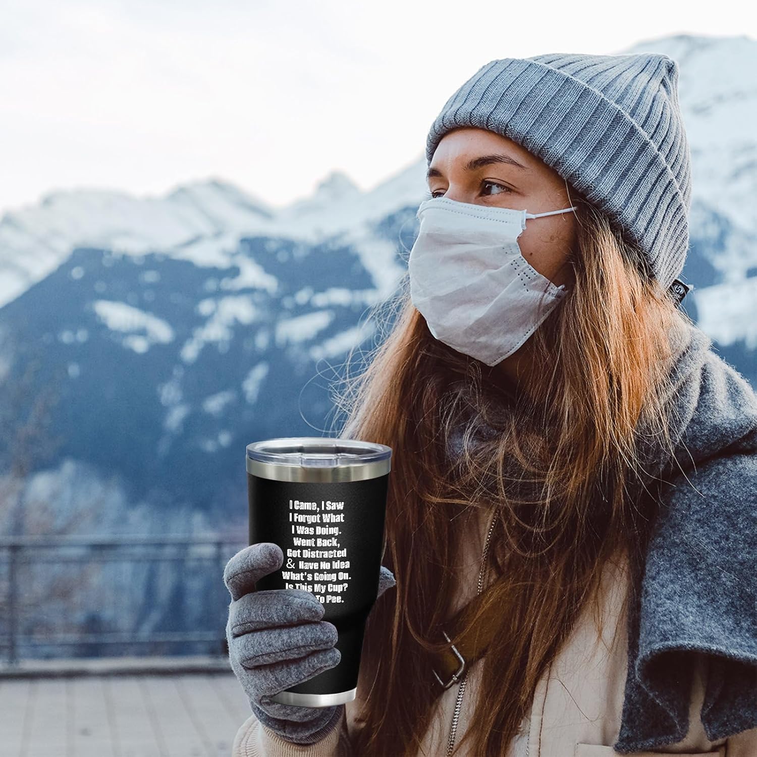 Coffee Tumblers Personalized Tumbler I Came I Saw I Forgot What I Was Doing Tumbler Insulated for Hot and Cold Stainless Tumbler with Lids and Straws for Teacher for Outdoor - Image 8