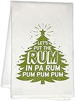 Vista 1 de Let's Put The Rum in Pa Rum PUM PUM Holiday Kitchen Tea Towel