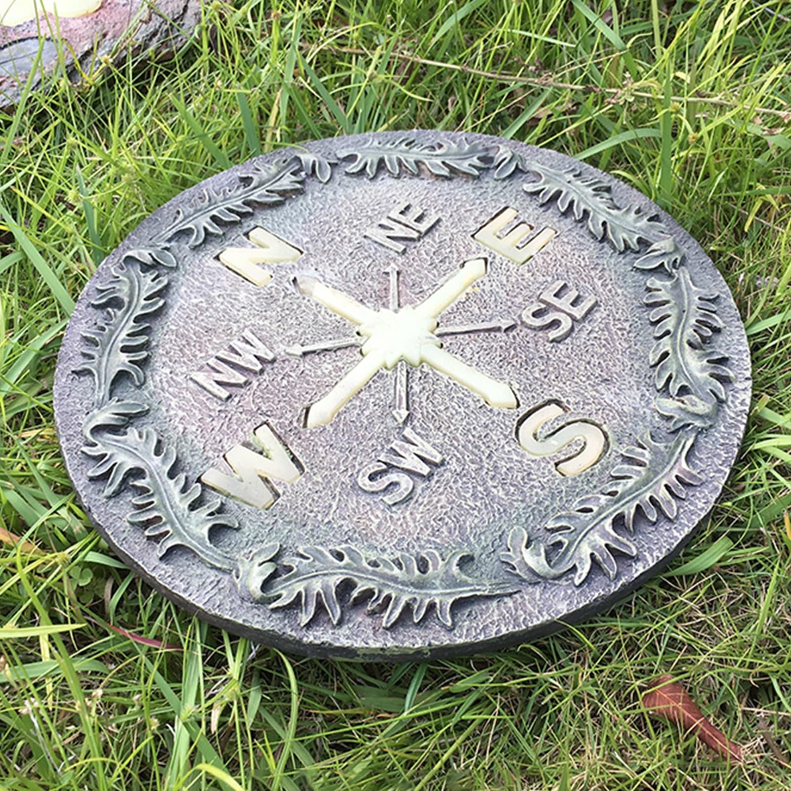 Luminous Garden Stepping Stone, Retro Style Outdoor Backyards Pathway Décor Step Stones, Weatherproof Garden Landscaping Decorative Stone (Size : Style3)