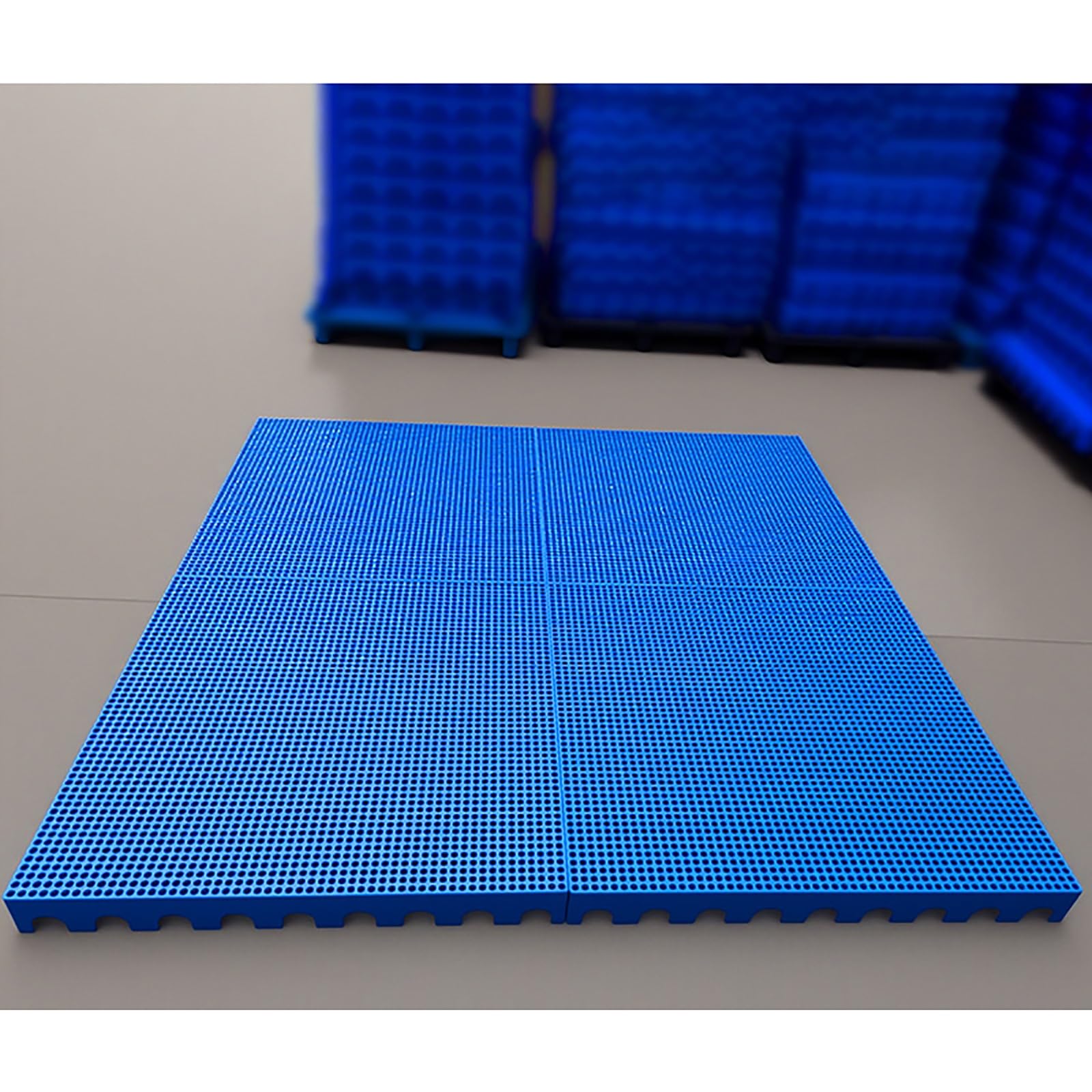 Pallet in Plastica Bancale Plastica da Pavimento Impermeabile Cuscinetti per Spedizione Impilabili Pallet di Stoccaggio Traspirante per Supermercati Magazzini Garage Scantinati(60x60x5cm)