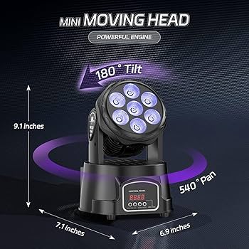 【U-KING】 Amazon.com: U`King LED Moving Head Light, 25W Moving Head DJ