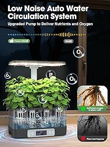 Homeleafy Hydroponics Growing System Kit, 8 Pods Smart Indoor Herb Garden with WiFi App Control, Seeds Pod Kit,LED Grow Light,Stainless Steel Herbs Planter for Lettuce,Basil,Gardening Gifts