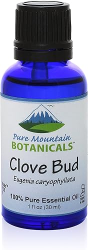 Aceite esencial de clavo – Botella completa de 1 oz (1.0 fl oz) – 100% puro natural y certificado Kosher Eugenia Caryophyllata