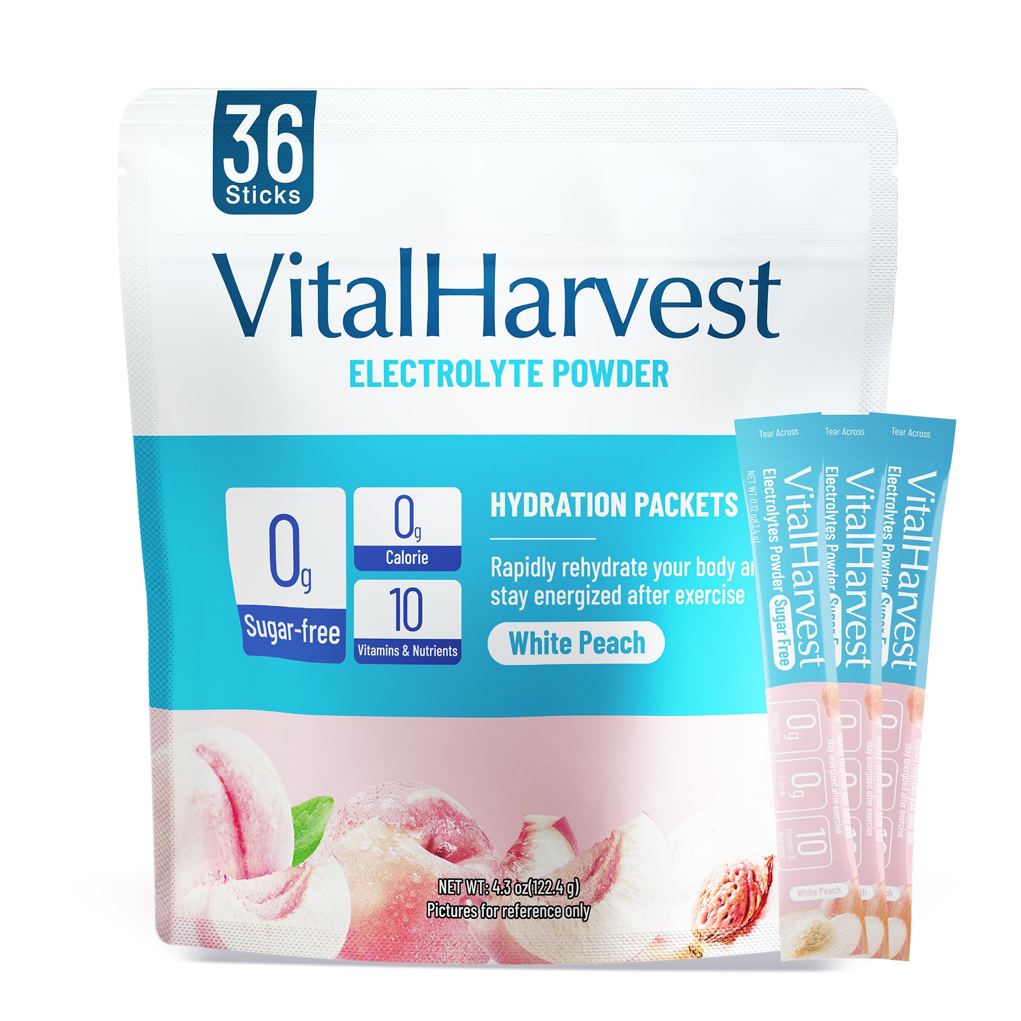 36 Sticks Electrolytes Powder Packets Sugar Free Hydration Packets Electrolyte Liquid Daily IV Drink Mix with Blueberry, Low Sodium, 0 Calorie — Amazon image 17