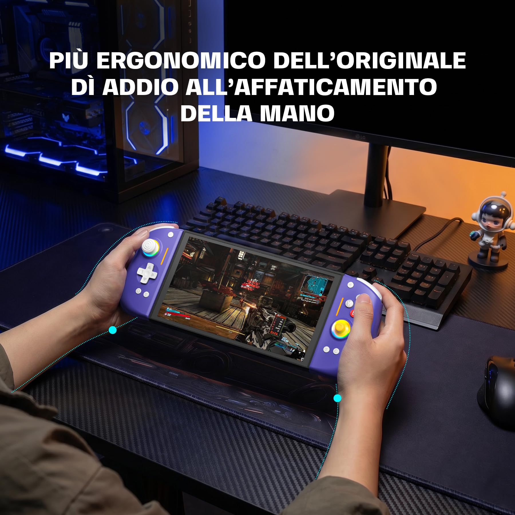 NYXI Hyperion 3 Controller per Switch 2 – Primo Controller Wireless di Terze Parti per Switch 2, Hall joystick, Pulsanti Meccanici, Pulsante C, 9 Assi Giroscopio, Pulsanti Posteriori, Ergonomico